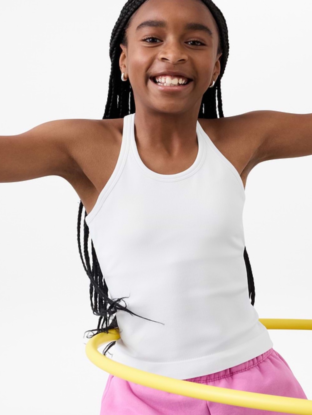 NWT AthletaGirl Rose Above Rib Cami with built in bra